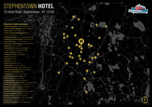 The Stephentown Hotel - Map of nearby attractions and adventures