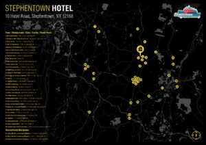 The Stephentown Hotel - Map of nearby food / bars / restaurants